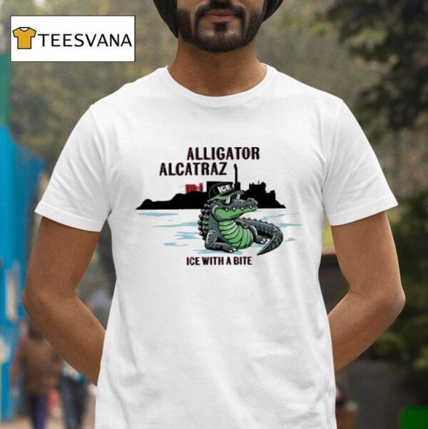 Alligator Alcatraz Ice With A Bite Gator T Shirt