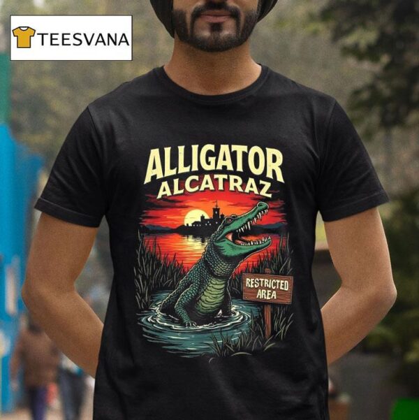 Alligator Alcatraz Restricted Area T Shirt