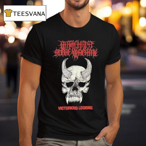 Antichrist Siege Machine Victorious Legions Warhead Skull T Shirt