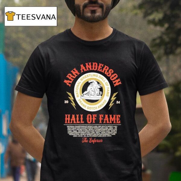 Arn Anderson Hall Of Fame National Wrestling Hall Of Fame Frank Gotch Award T Shirt
