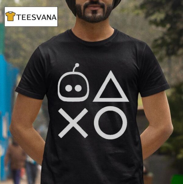 Astro Bot Astro Playstation Shapes T Shirt