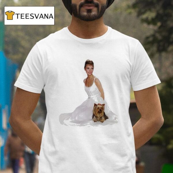 Audrey Hepburn And Yorkshire Terrier T Shirt