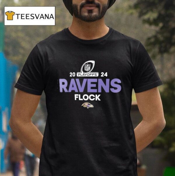 Baltimore Ravens Nfl Playoffs Flock T Shirt