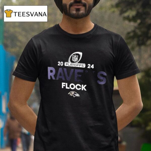 Baltimore Ravens Flock Nfl Playoffs T Shirt