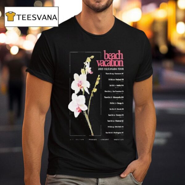 Beach Vacation Us Canada Tour Dates T Shirt