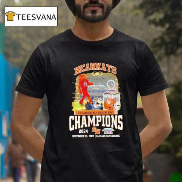 Bearkats Football R L Carriers New Orleans Bowl Champions December T Shirt