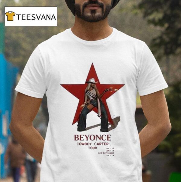 Beyonce Cowboy Carter Tour Atlanta Star T Shirt