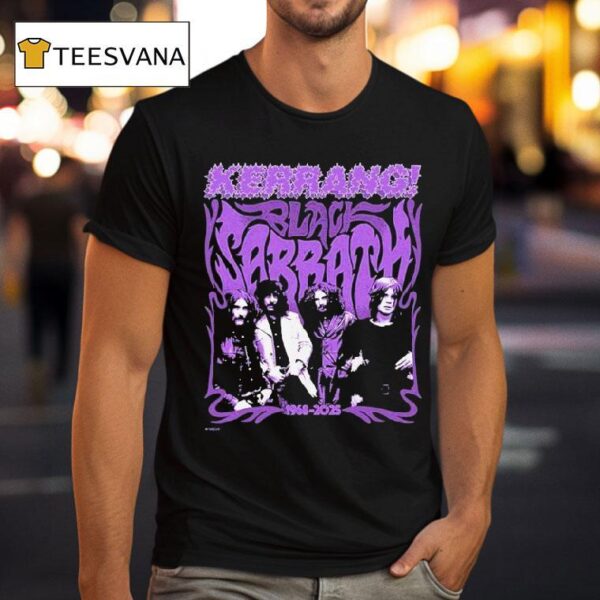 Black Sabbath In Collaboration With Kerrang On T Shirt