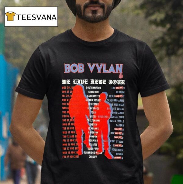 Bob Vylan We Live Here Tour Dates T Shirt