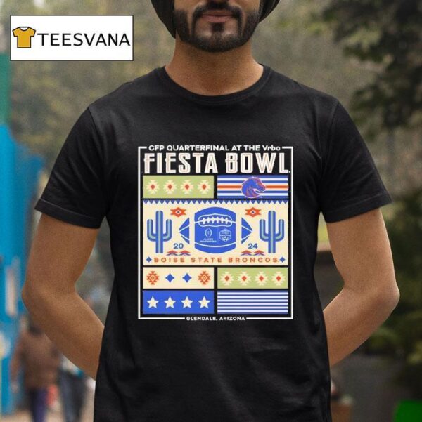 Boise State Broncos Cfp Vrbo Fiesta Bowl Boise State Block Party T Shirt