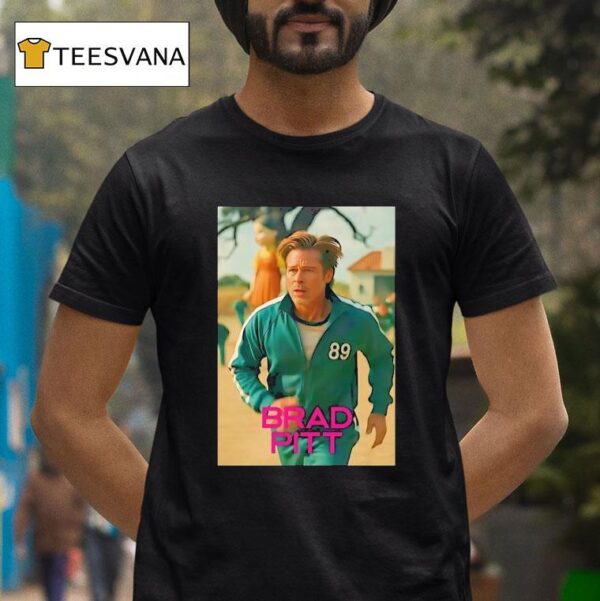 Brad Pitt Squid Game Usa Photo T Shirt