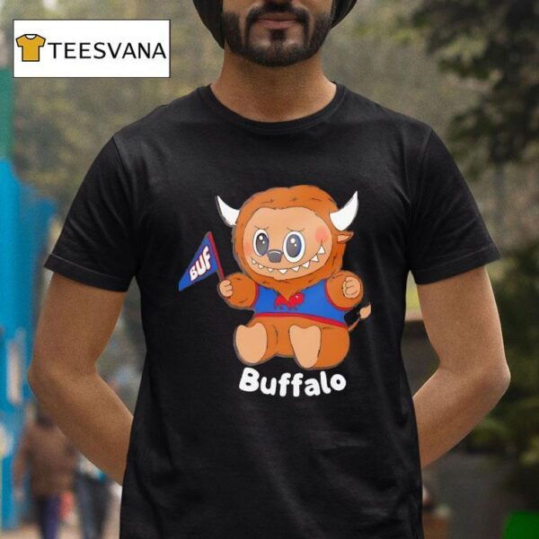 Bufufu Labubu X Buffalo Bills T Shirt