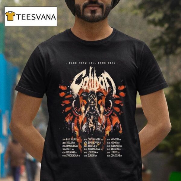 Caliban Back From Hell Tour T Shirt