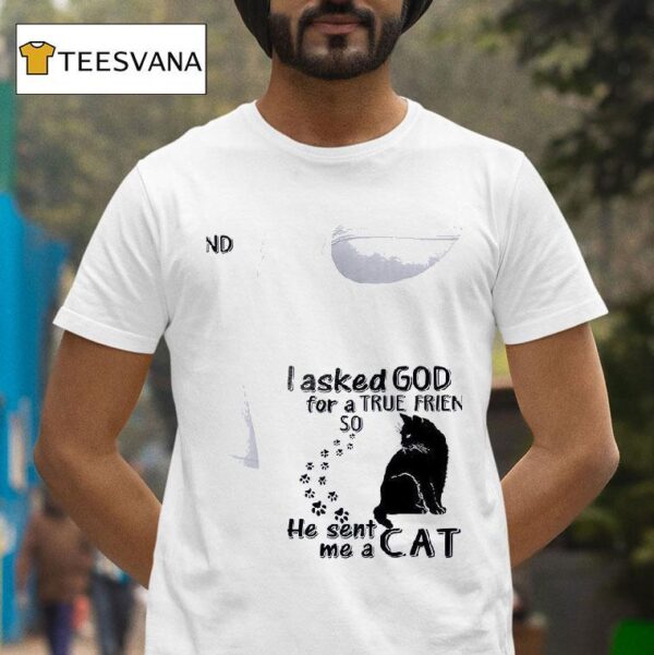 Cats I Asked God For A True Friend So He Sent Me A Ca T Shirt