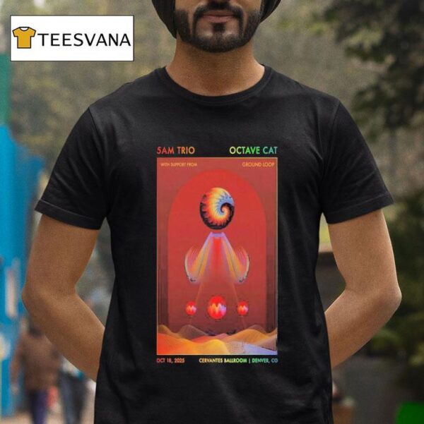 Cervantes Ballroom Denver Co Oct Trio Octave T Shirt