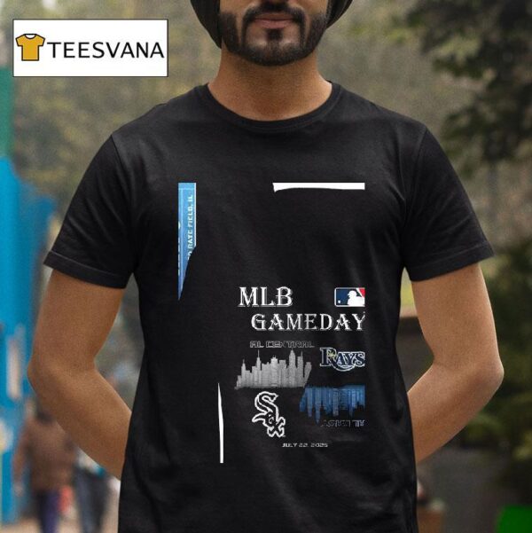 Chicago White Sox Vs Tampa Bay Rays Mlb Gameday Schedule Skyline City T Shirt