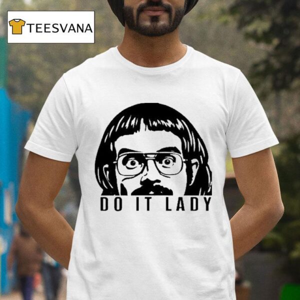 Chit Do It Lady Peeking T Shirt