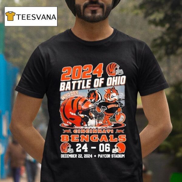 Cincinnati Bengals Who Dey Battle Of Ohio Paycor Stadium S T Shirt