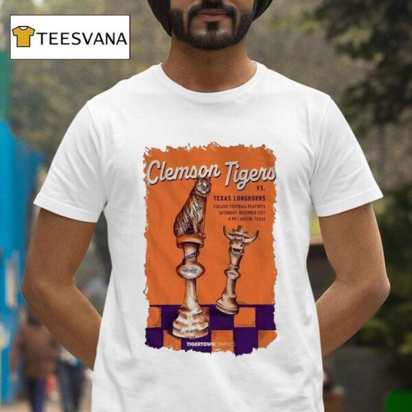 Clemson Tigers Vs Texas Longhorns Dec Texas Memorial Stadium Austin Tx T Shirt