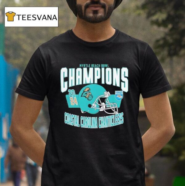 Coastal Carolina Chanticleers Football Myrtle Beach Bowl Bound Champions T Shirt