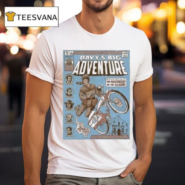 Comic Book Davy S Big Adventure T Shirt