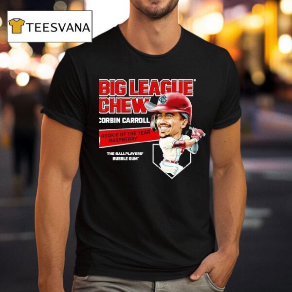 Corbin Carroll Big League Chew Rookie Of The Year Raspberry The Ballplayers Bubble Gum T Shirt