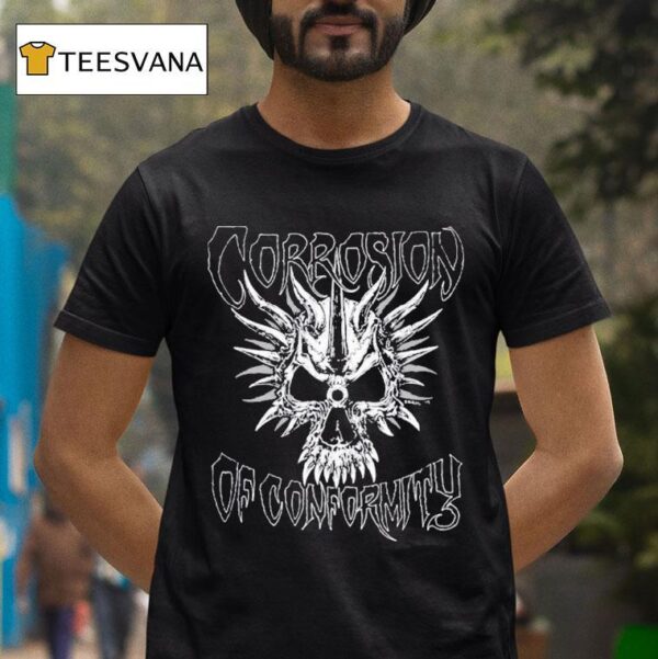 Corrosion Of Conformity Old School Skull T Shirt
