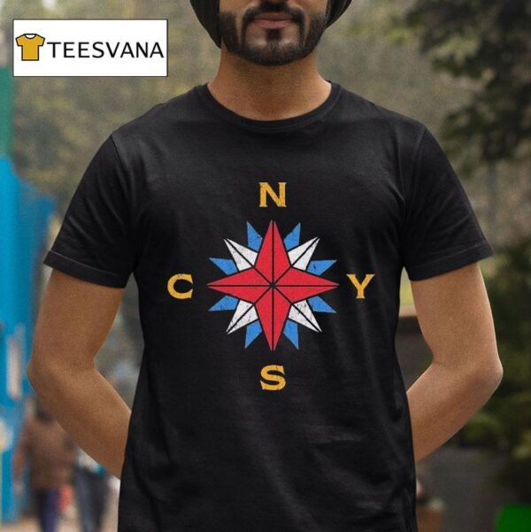 Crosby Stills Nash Young Compass T Shirt