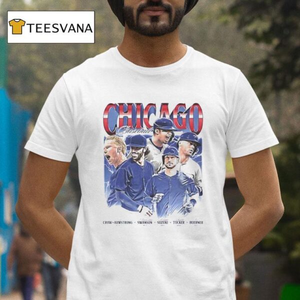 Crow Armstrong Swanson Suzuki Tucker And Hoerner Chicago Signatures T Shirt