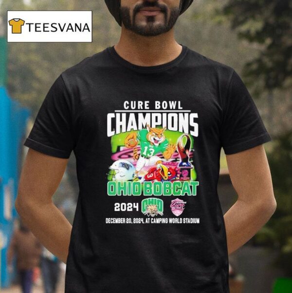Cure Bowl Champions Ohio Bobcat T Shirt