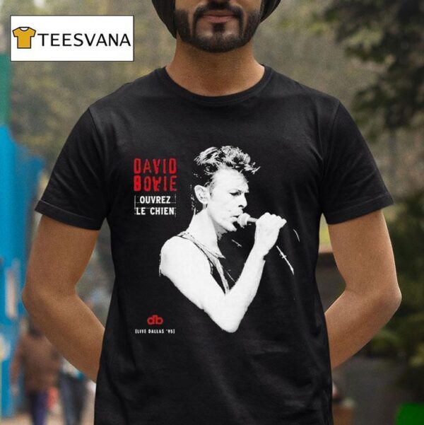 David Bowie Dallas Ouvrez Le Chien T Shirt