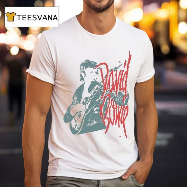 David Bowie Mono Guitar T Shirt
