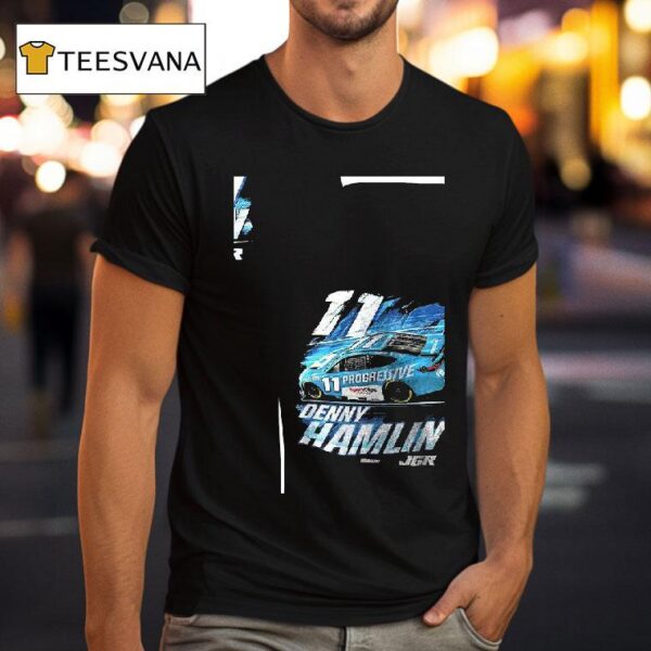 Denny Hamlin Progressive Car Racing T Shirt