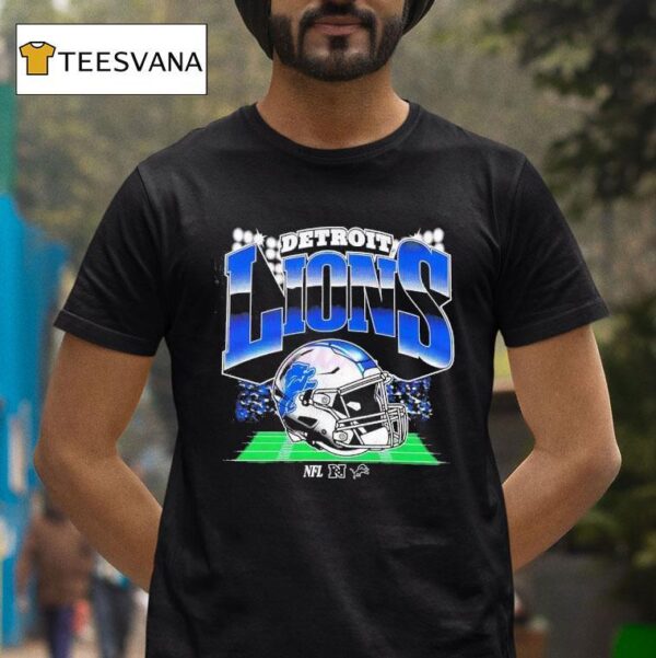 Detroit Lions Nfl Football Logo Helme T Shirt