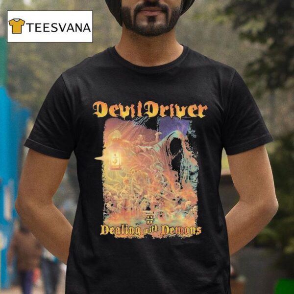 Devildriver Dealing With Demons Ii Cross T Shirt