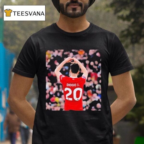 Diogo Jota Rip Heart Hands T Shirt