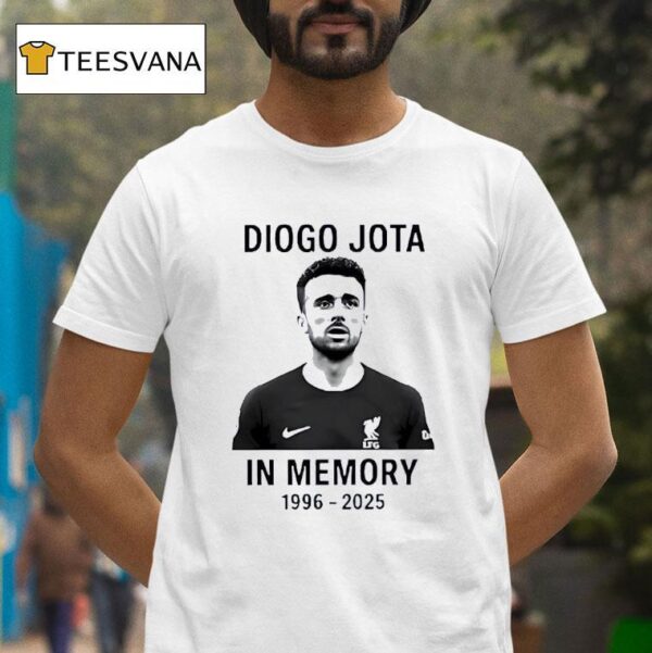 Diogo Jota Rip In Memory T Shirt