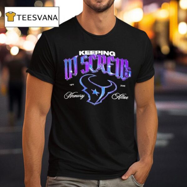 Dj Screw X Houston Texans Keeping Memory Alive T Shirt