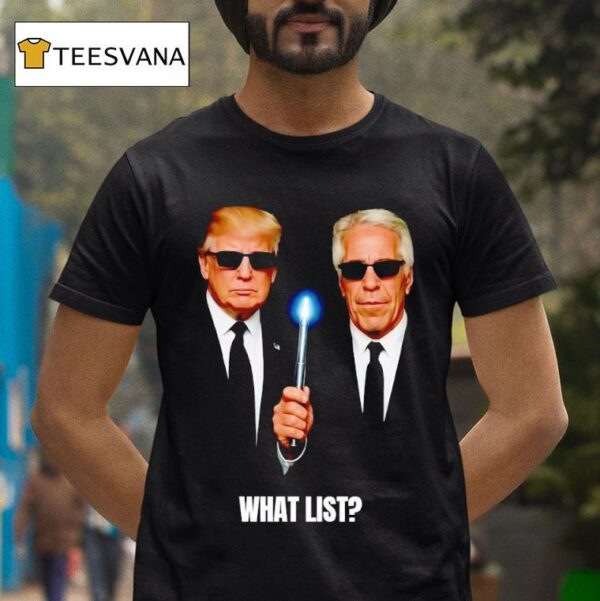 Donald Trump And Jeffrey Epstein Men In Black T Shirt