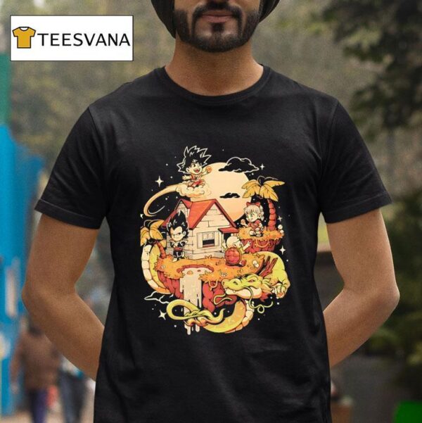 Dragon Island Cartoon T Shirt