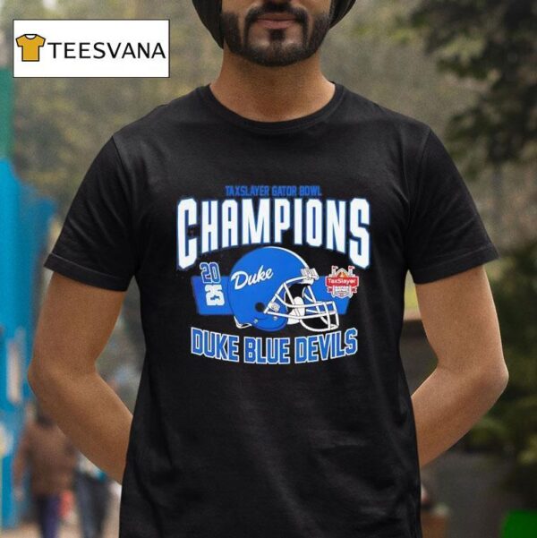 Duke Blue Devils Football Taxslayer Gator Bowl Champions T Shirt