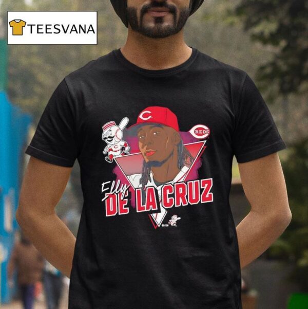 Elly De La Cruz Cincinnati Reds Baseball Face T Shirt