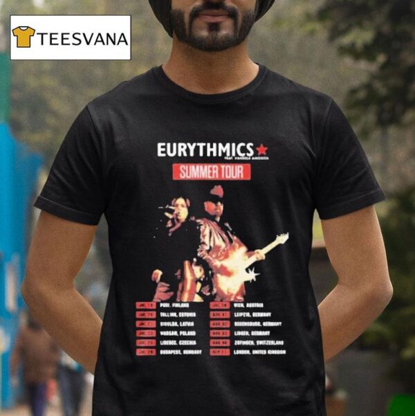 Eurythmics Summer Tour Concert Dates T Shirt