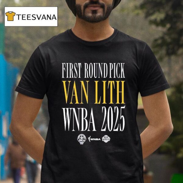 First Round Pick Van Lith Chicago Sky Wnba T Shirt