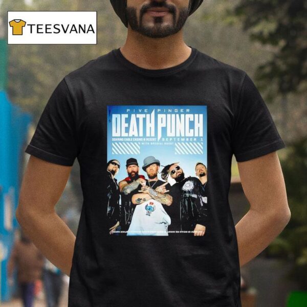 Five Finger Death Punch At Soaring Eagle Casino In Mount Pleasant Mi On September T Shirt