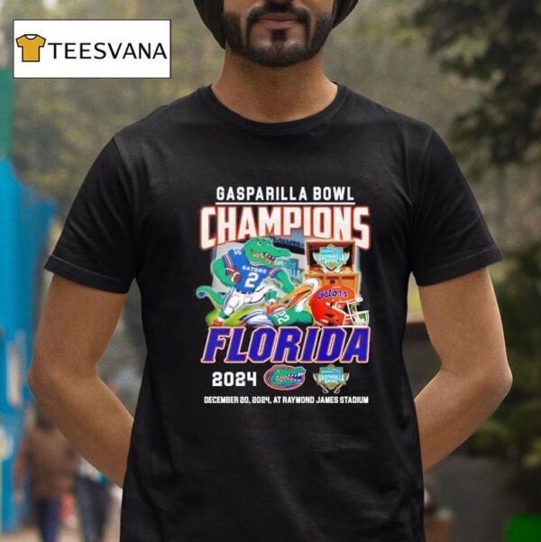 Florida Gators Celebrating The Champions Of Gasparilla Bowl T Shirt