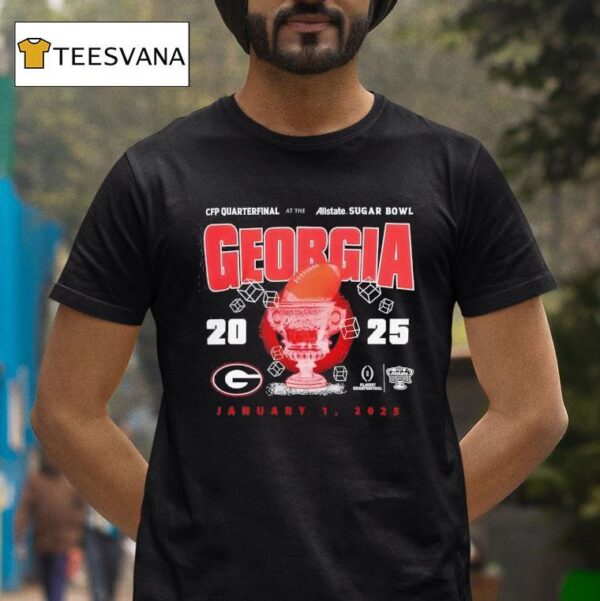 Georgia Bulldogs Sugar Bowl Playoff Scrum T Shirt