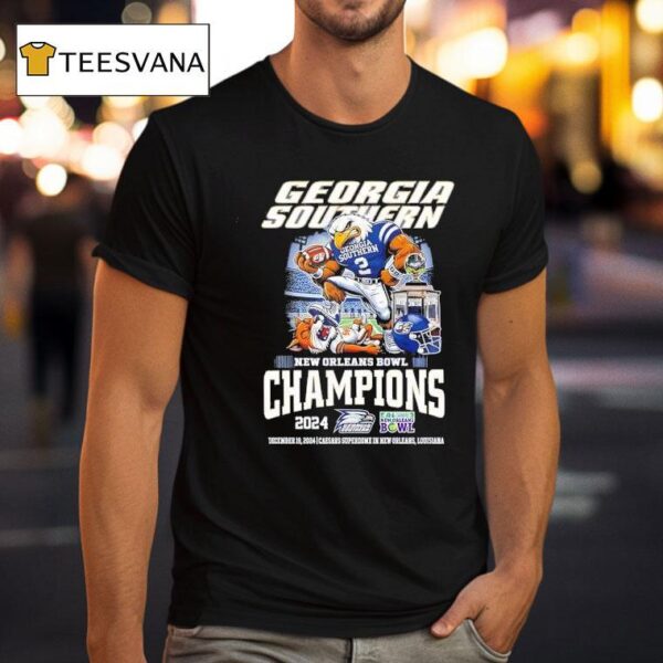 Georgia Southern Eagles New Orleans Bowl Champs T Shirt