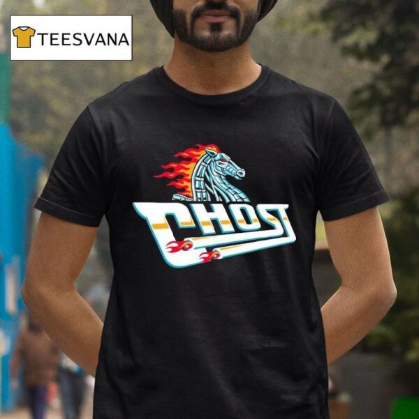 Ghost Racing Horse Logo T Shirt