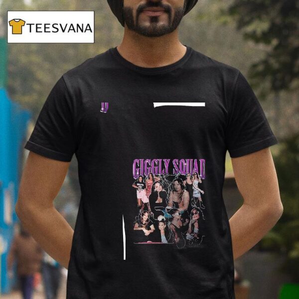 Giggly Squad Paige Desorbo Hannah Berner Club Giggly Graphic Roster T Shirt
